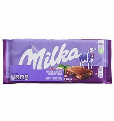 Milka Raisins and Hazelnuts 100g Bar